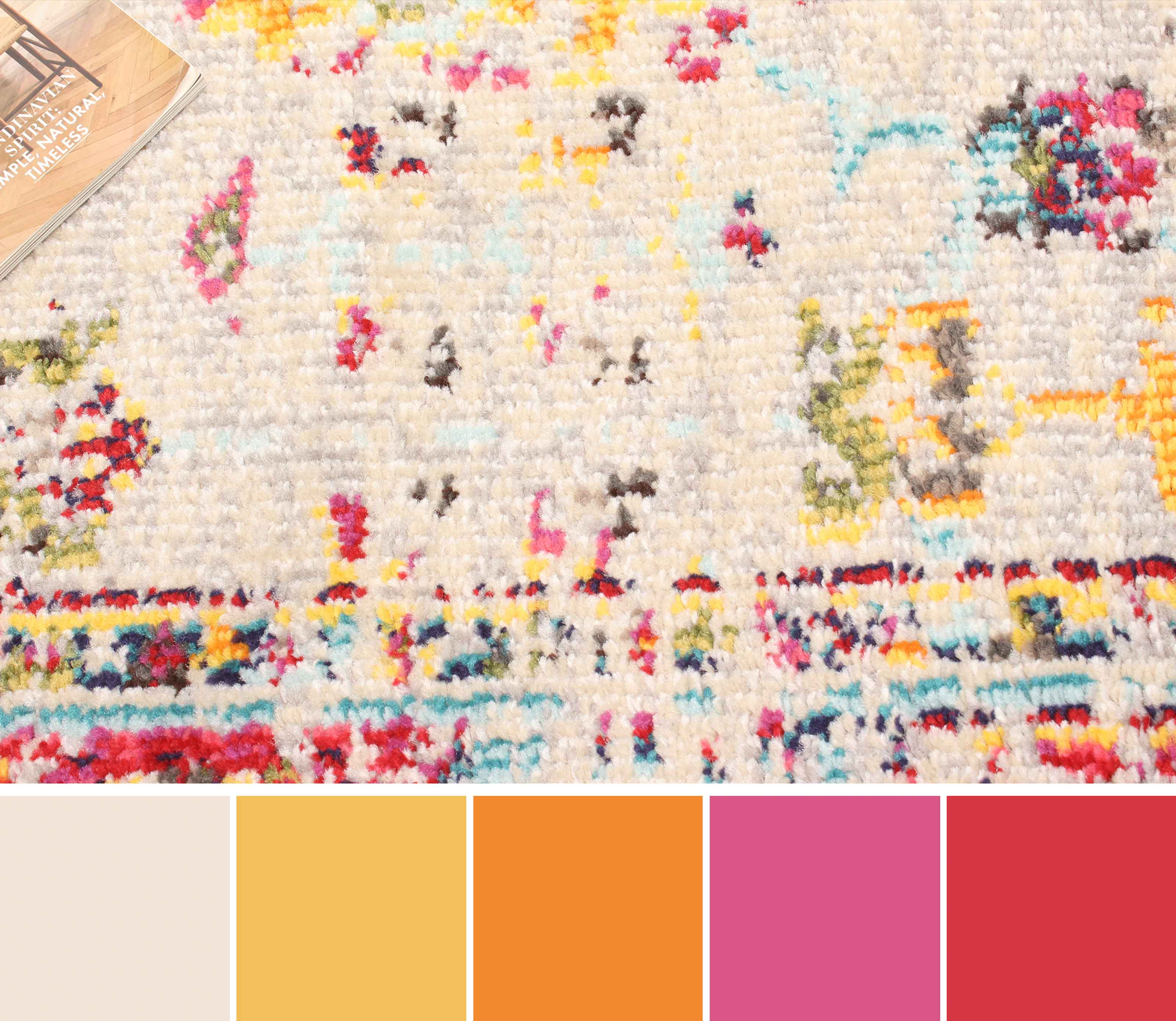 Jasmine Ivory Area Rug for wholesale on Faire15