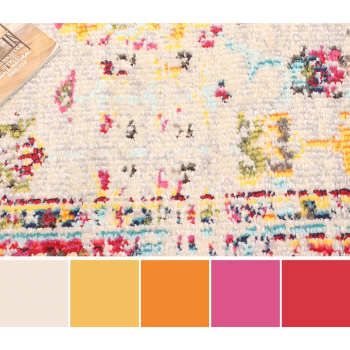 Jasmine Ivory Area Rug for wholesale on Faire15