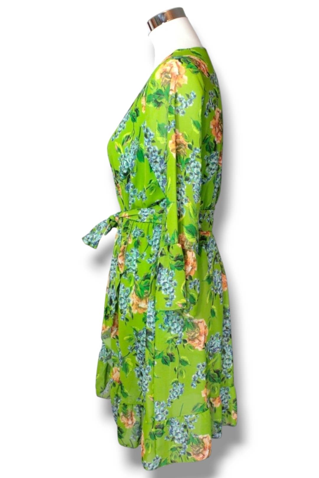 NINEF – Vestido - Mulher por atacado – Vestido Envelope Vibrant Meadow com Estampa Floral6