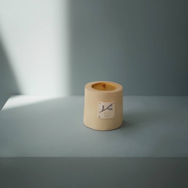 WOOD MOOD - Wholesale Jar/Filled Candle - Blossom Candle Compact | Reusable floral candle in wood3