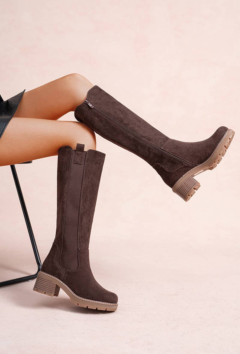 LADY GLORY – Großhandel Stiefel – Damen – Damen Stiefel Hoch – Schick Texturiert & Schlanke Silhouette11