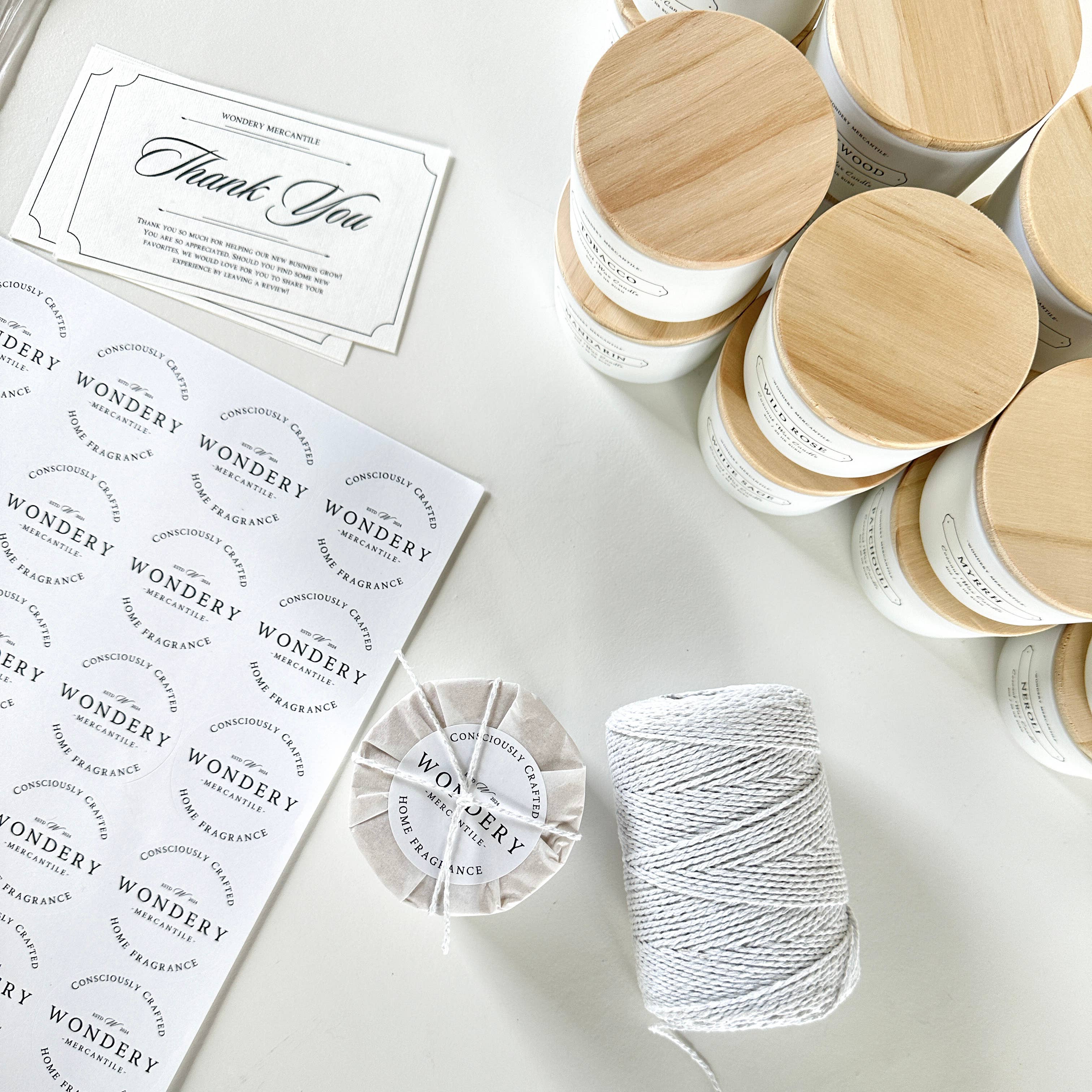 Wondery Mercantile - Wholesale Jar/Filled Candle - Mandarin Luxury Coconut Wax Candle | Citrus, Champaca6