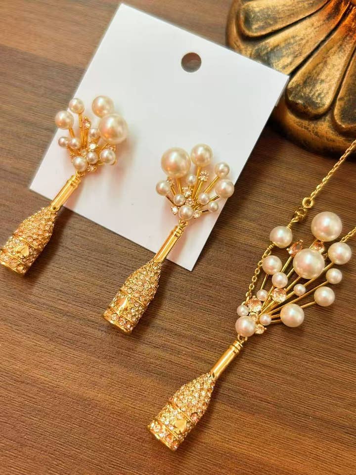 Gouden Parel Cascade Ketting voor wholesale door Lyonlee