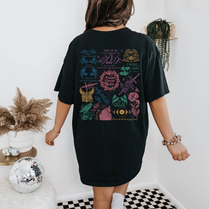 Vintage Rebels - Wholesale Screen printed t-shirt – Women′s - ACOTAR GRAPHIC TEE1