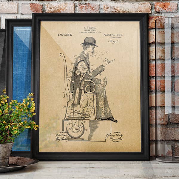 Smoking Man 1912 - Impression patente - Smoking pour la vente par Fresh Prints of CT