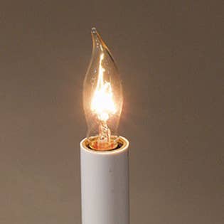 AHS Lighting - Wholesale Light Bulb/Puck - Light bulbs- flame tip- clear 7 watt