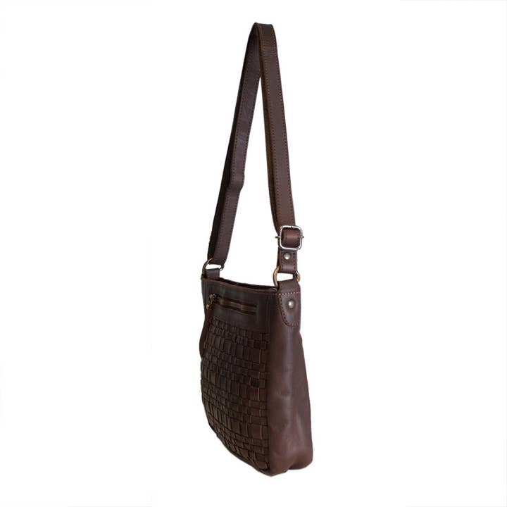 Arrigo - Wholesale Crossbody Bag - Women's - Arrigo Braided Leather Crossbody Shoulder Bag - 4 Colours6