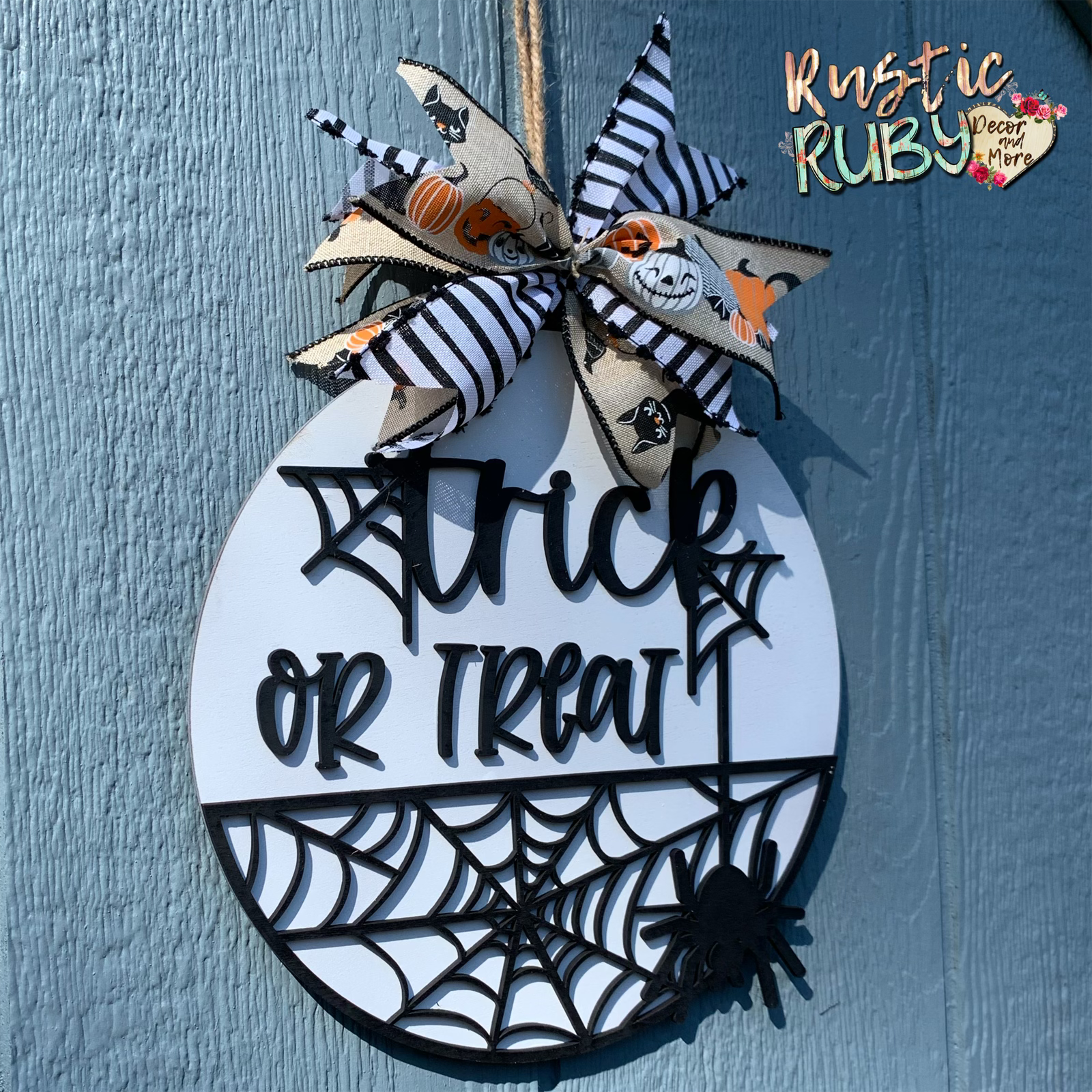 Rustic Ruby Decor and More LLC - Wholesale Door Hanger - Trick or Treat Door Hanger2