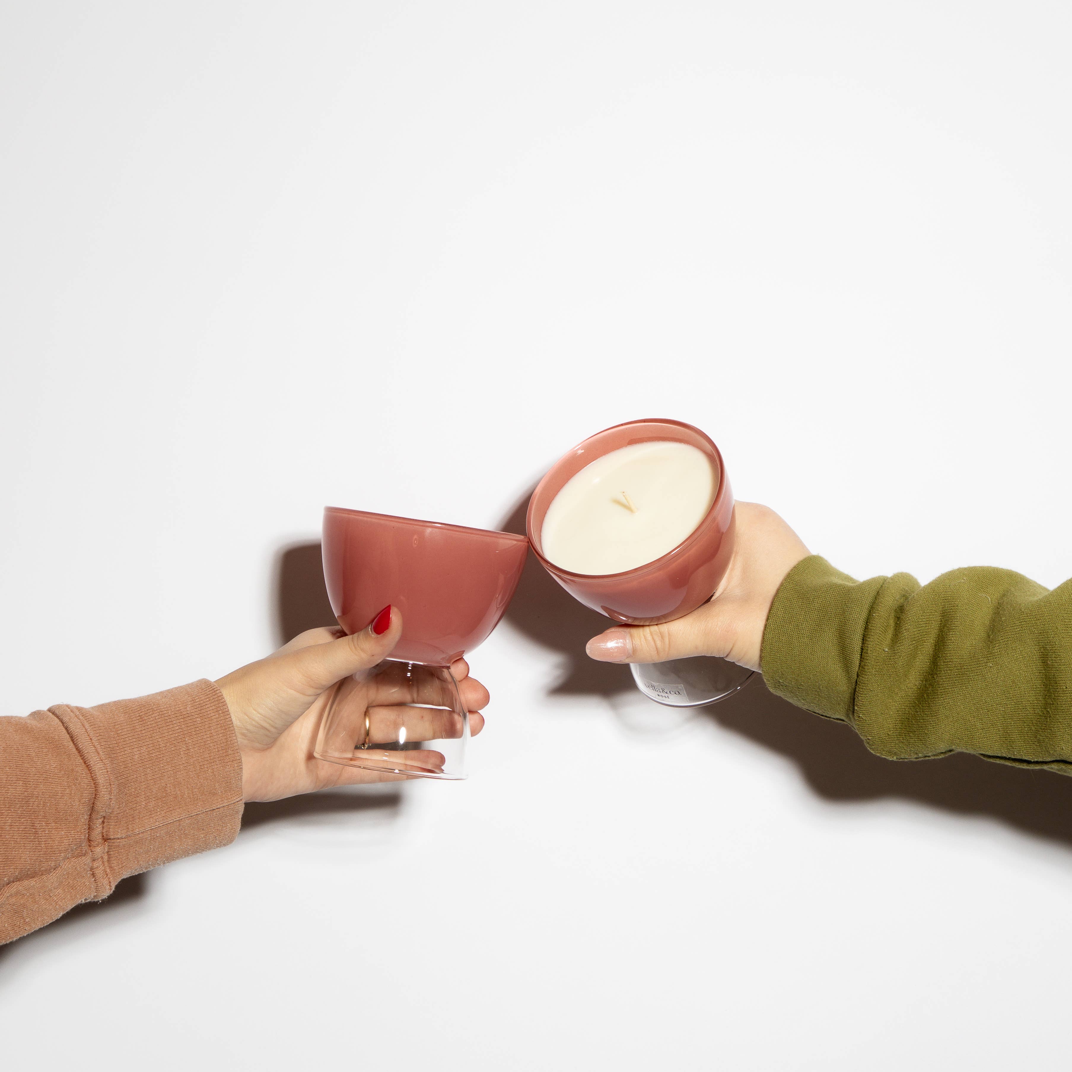 Vella & Co. by Vellabox – wholesale Jar/filled candle – Rosé – 6oz Wine-Inspired Soy Candle in Reusable Glass5