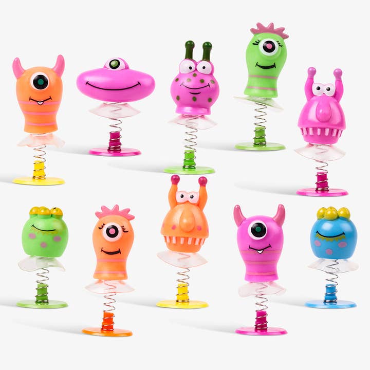 The Twiddlers - Wholesale Classic Toy - Kids - 36 Monster Spring Jump Up / Pop Up Party Toys for Kids