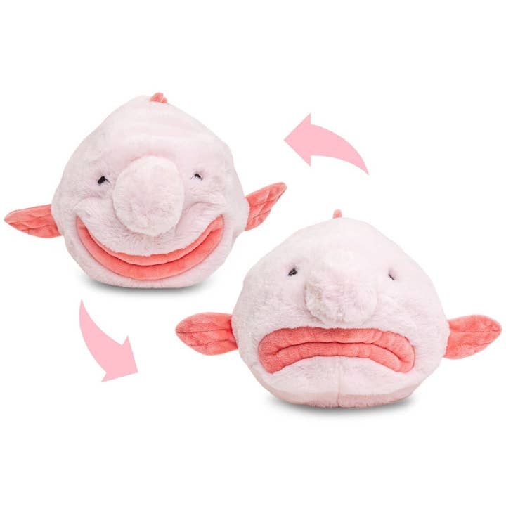 Uni Toys - Vendita all'ingrosso Peluche - Bambini e neonati - Blobfish - peluche ribaltabile/reversibile - peluche