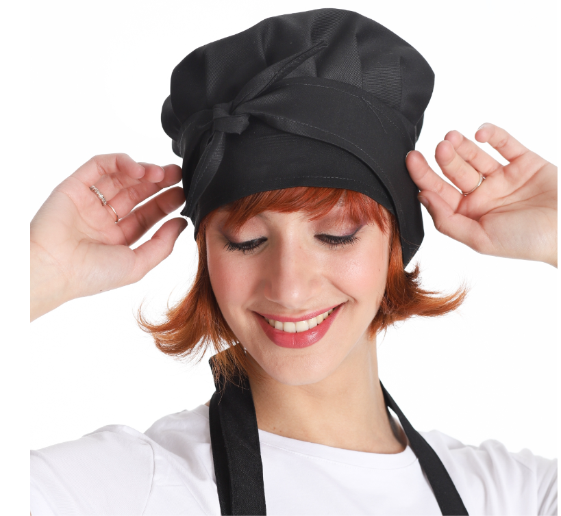 West Rose abbigliamento professionale - Wholesale Newsboy/Schoolboy Hat - Unisex - JARA BLACK WORK CAP1