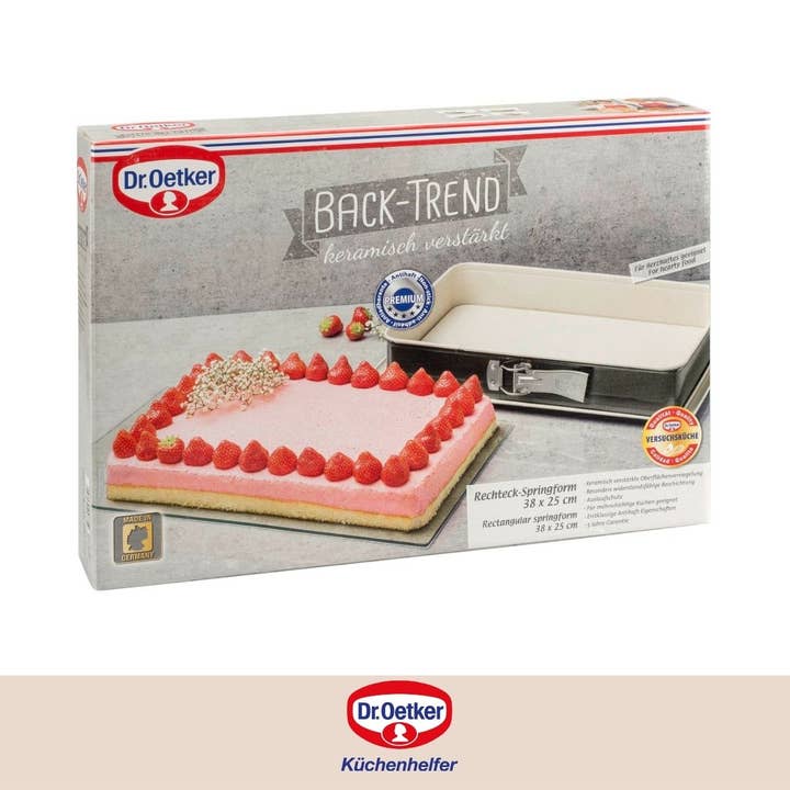 Dr. Oetker – Engroshandel Bageform – Dr Oetker Backt-Tr 38 x 25 cm rektangulær springform pan6