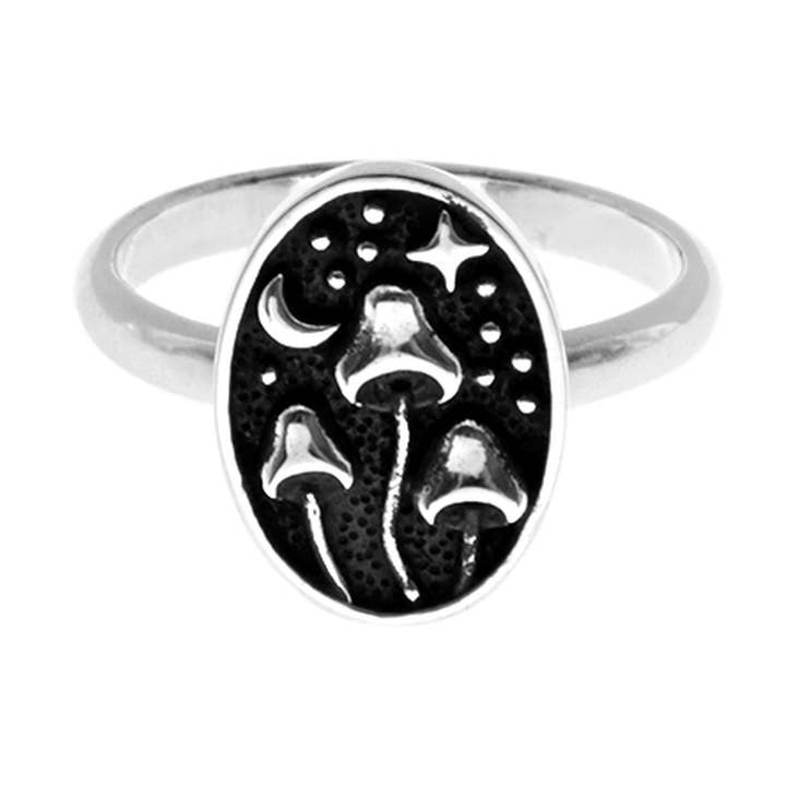 Cora mystiska svampring för wholesale av Kali Ma Designs - Sterling Silver Jewellery