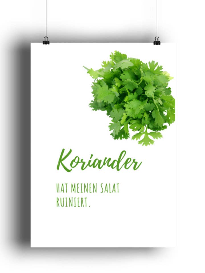Proverbi sul coriandolo - Poster Premium per la vendita all'ingrosso da parte di GARTENFAN