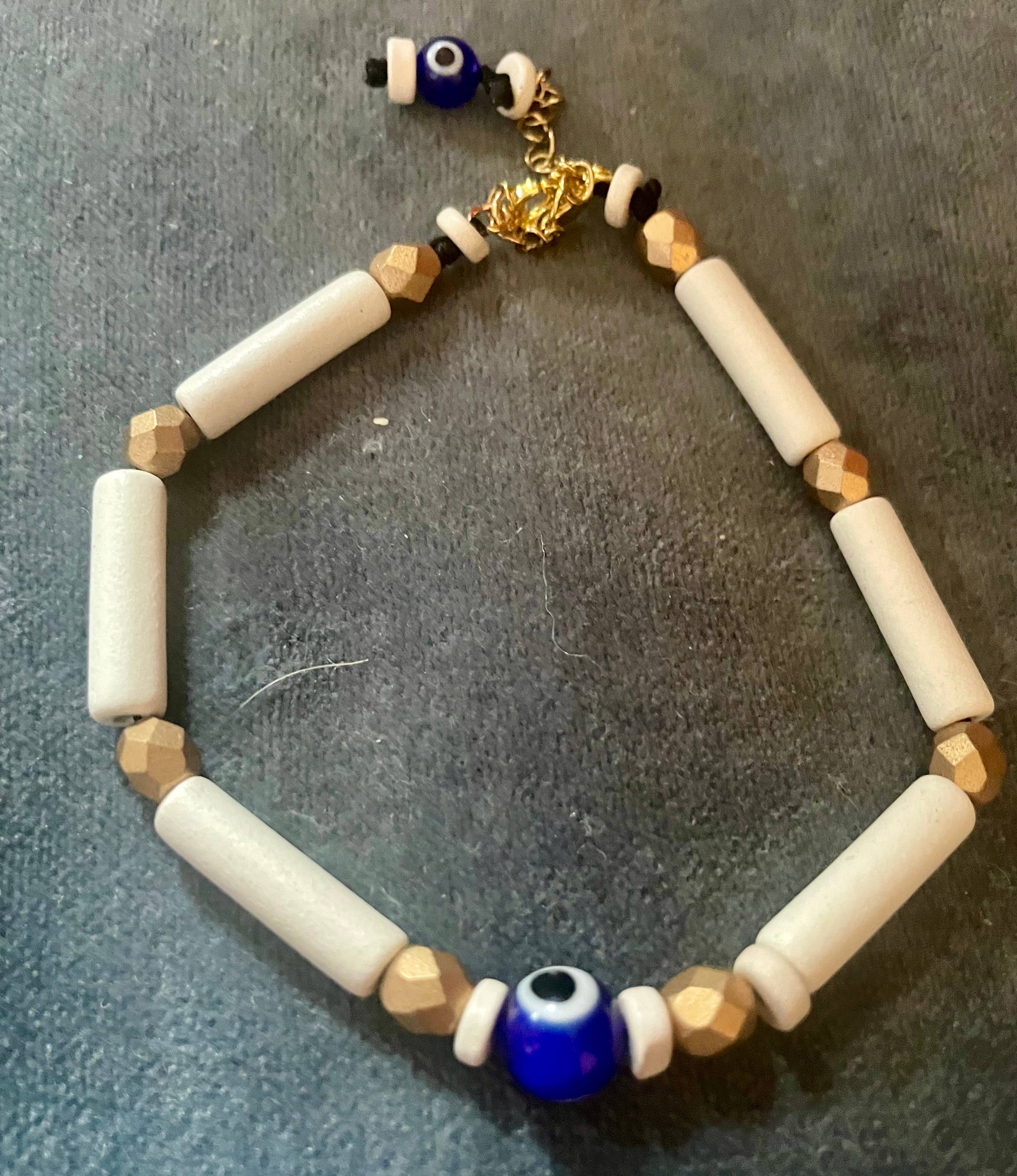 Le Labo de Cléopâtre – Großhandel Perlenarmband – Armband mit bösem Blick und griechischen Perlen0