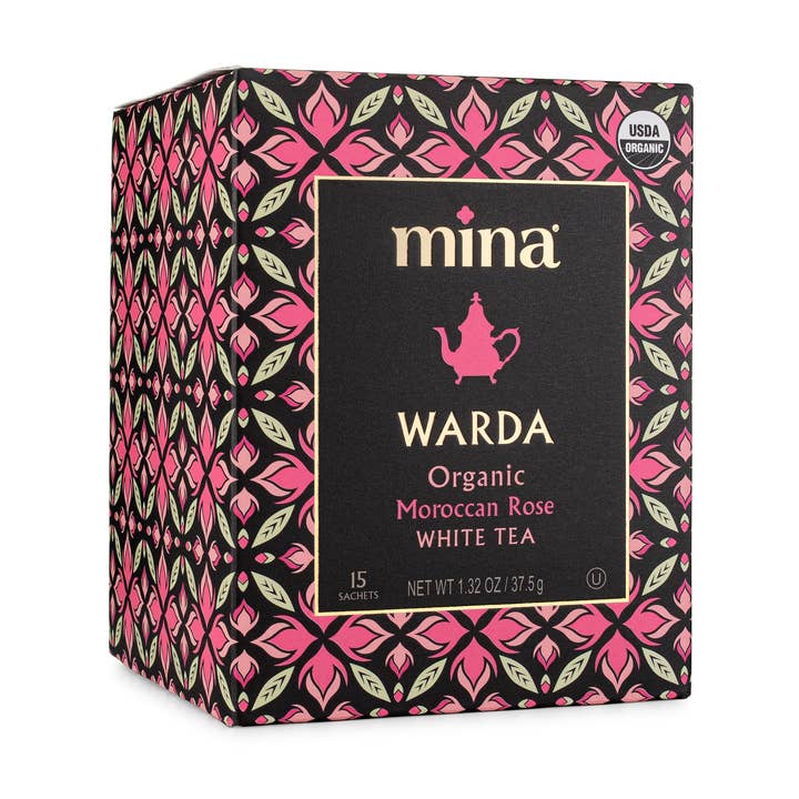 Mina - Wholesale Tea Bags - 15 ct Warda Organic Moroccan Rose White Tea0