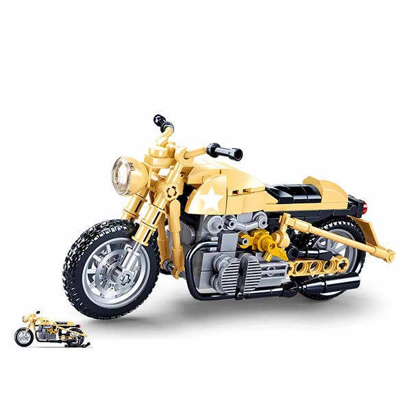 Texas Toy Distribution - Wholesale Building Set - Kids - Model Bricks MB R75 Motorcycle Building Brick Kit (223 pcs)1