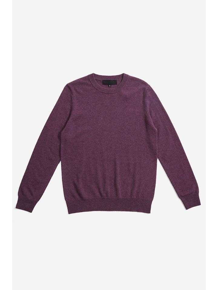 QUINN - Wholesale Sweatshirt - Men's - Qi Cashmere Crew Neck