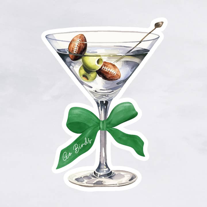 Autocollant de match de football de Philadelphie | Martini sportif de Philly pour la vente par Felicia Nicole Design