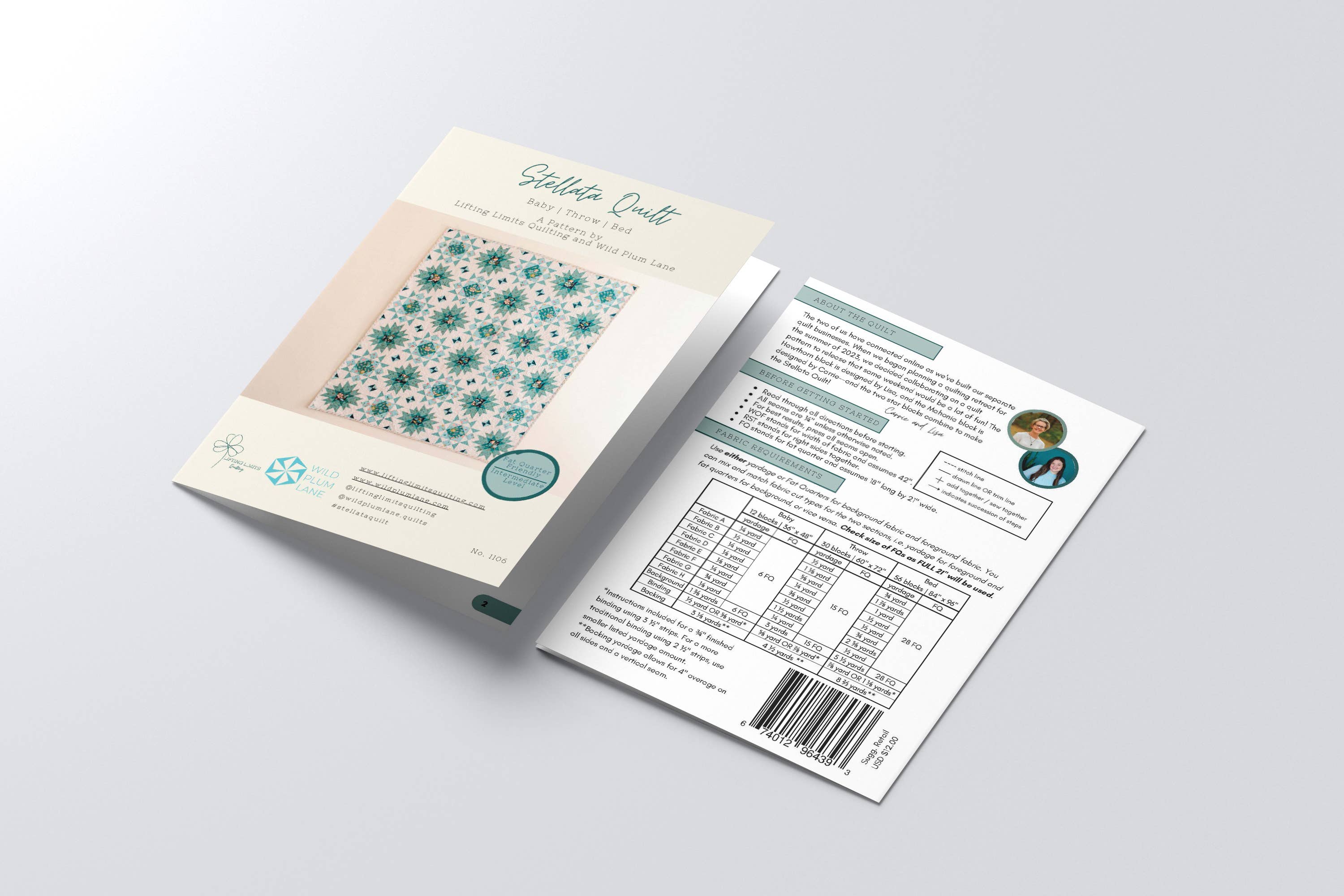 Wild Plum Lane - Wholesale Sewing Needles - Stellata Quilt Pattern - Printed3