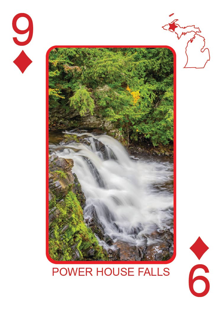 Phil Stagg Photography - Wholesale Playing Cards - WATERFALLS OF MICHIGAN - Playing Cards - Euchre Friendly49