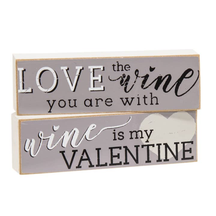 Vin er min Valentine Mini Block, 2 Assorteret for engroshandel hos CWI Gifts