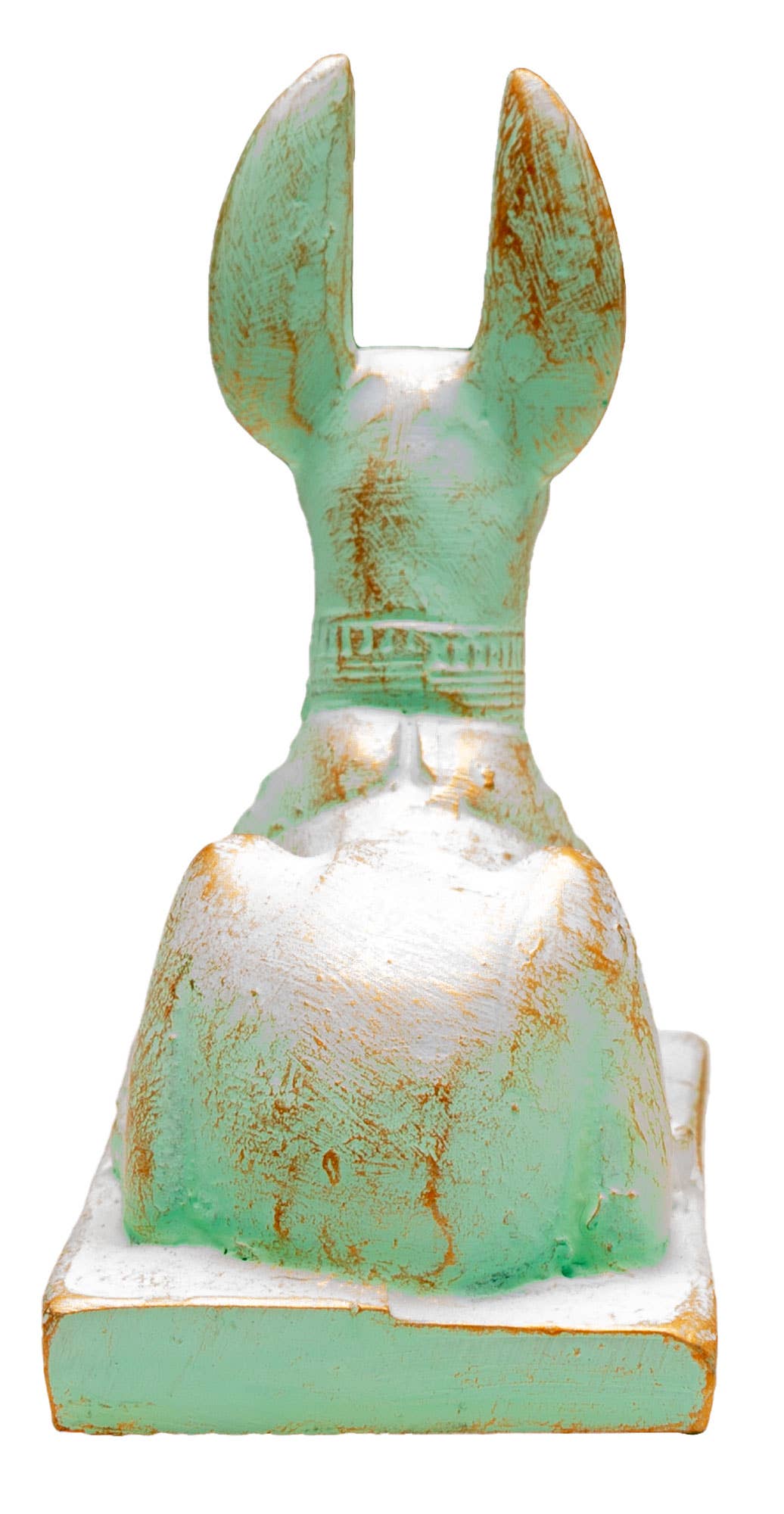 Discoveries, Inc. - Wholesale Decorative Figurine - Anubis Statue Reclining Patina - 3" - Egyptian God3