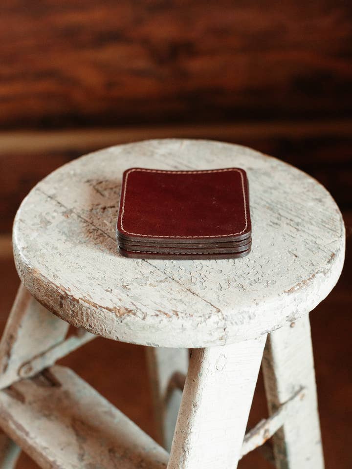 WHOLESALE SQUARE COASTERS for wholesale by Crossbow Leather