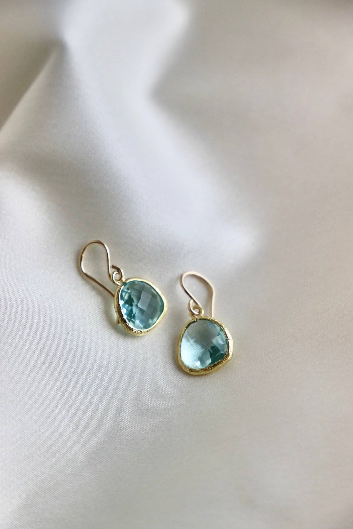 Katie Waltman Jewelry - Wholesale Dangle Earrings - MEDIUM AQUAMARINE BEZEL EARRINGS3
