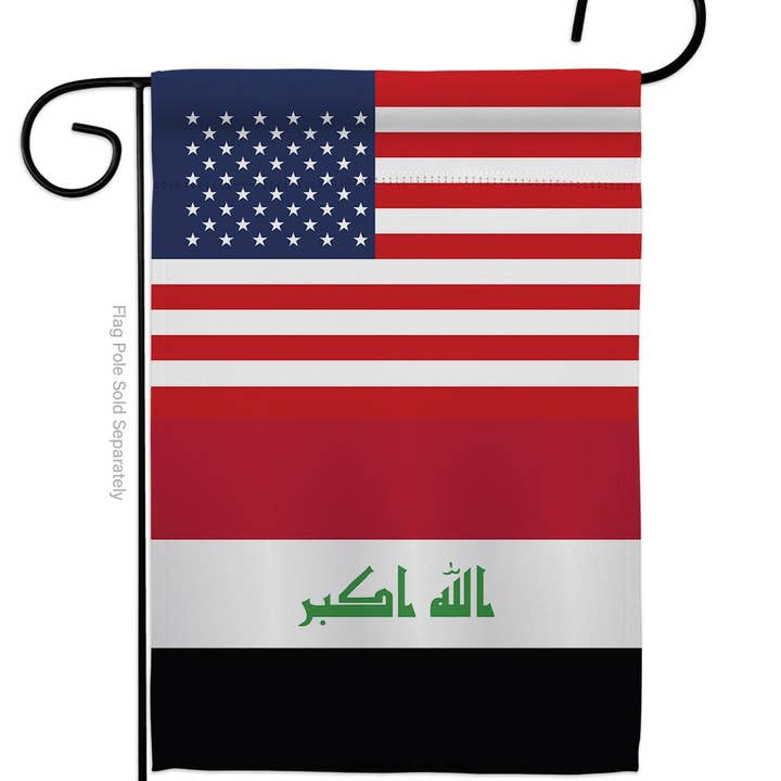Two Group Flag Co – Großhandel Flagge – Irak-Flagge, US-Freundschaft, regionale Nationalität, USA