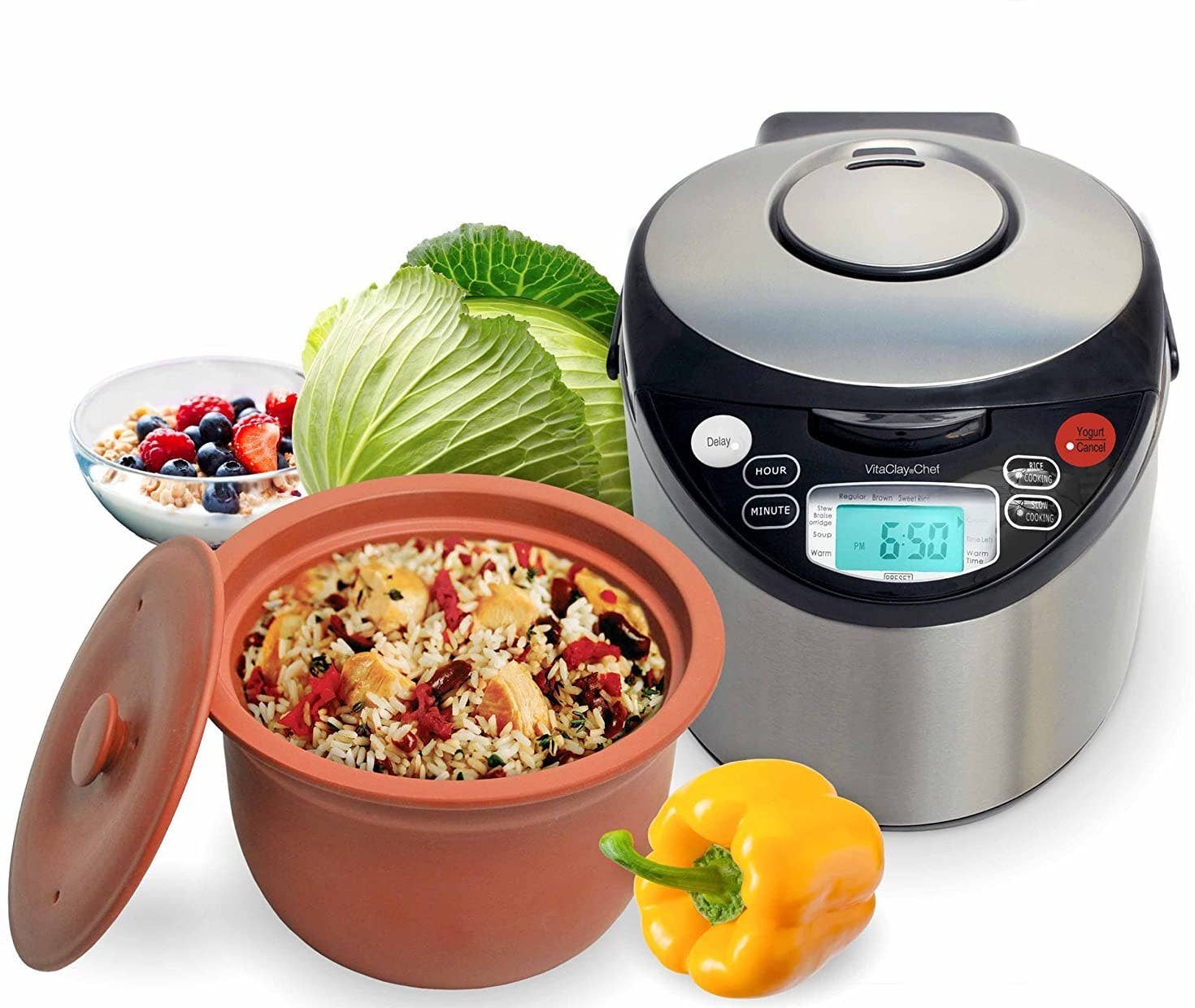 VitaClay - Wholesale Kitchen Appliance - VITACLAY 7-IN-1 SMART ORGANIC MULTI-COOKER VM7900 - A RICE COOKER, A SLOW COOKER, A DIGITAL STEAMER, PLUS A BONUS YOGURT MAKER20