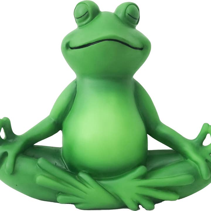 Spoontiques, Inc - Wholesale Outdoor Ornament/Decor - Yoga Frog Garden Statue