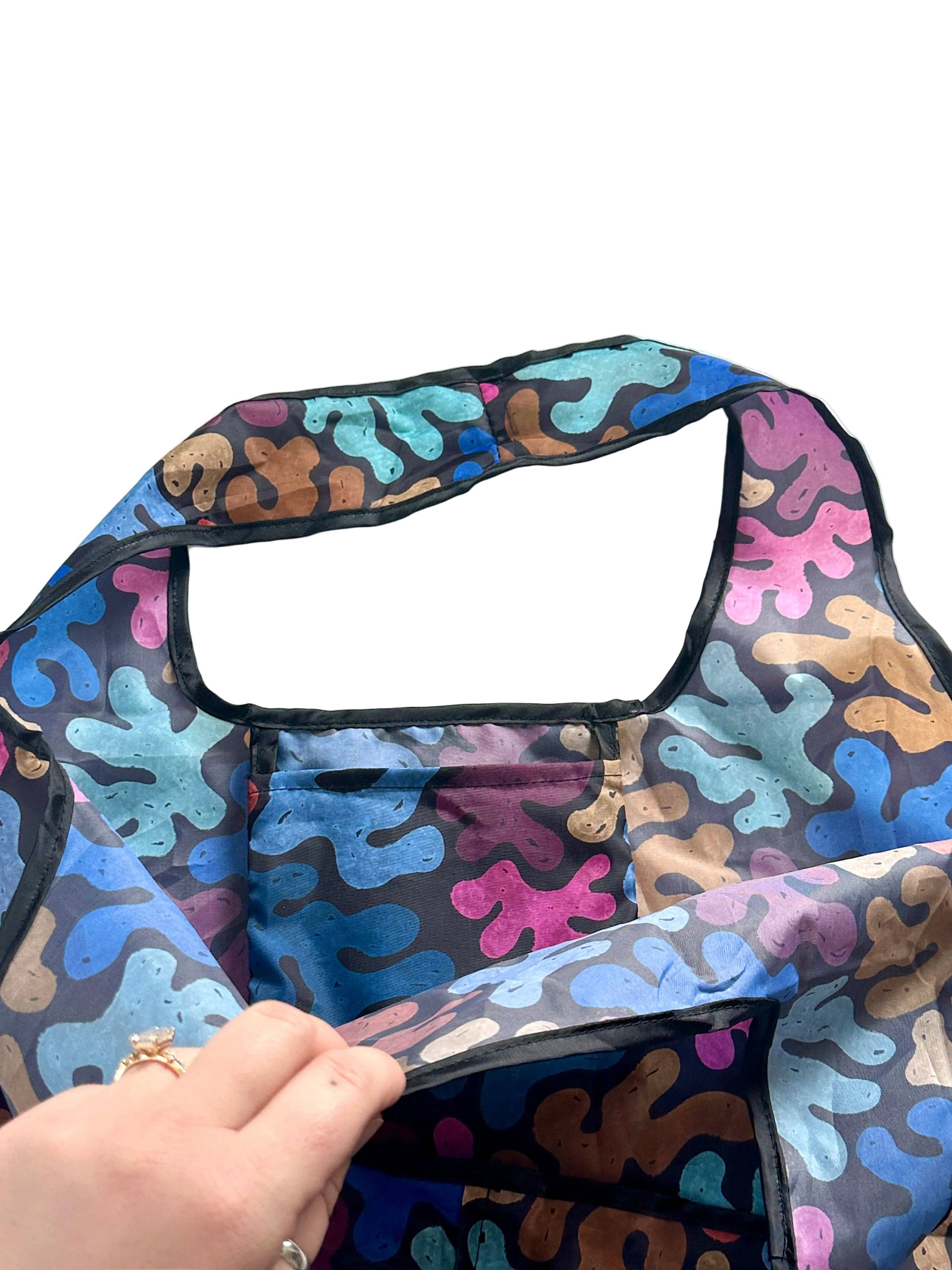 liadelyonart - Wholesale Grocery/Shopping Bag - Colorful Coral Reusable Tote Bag6