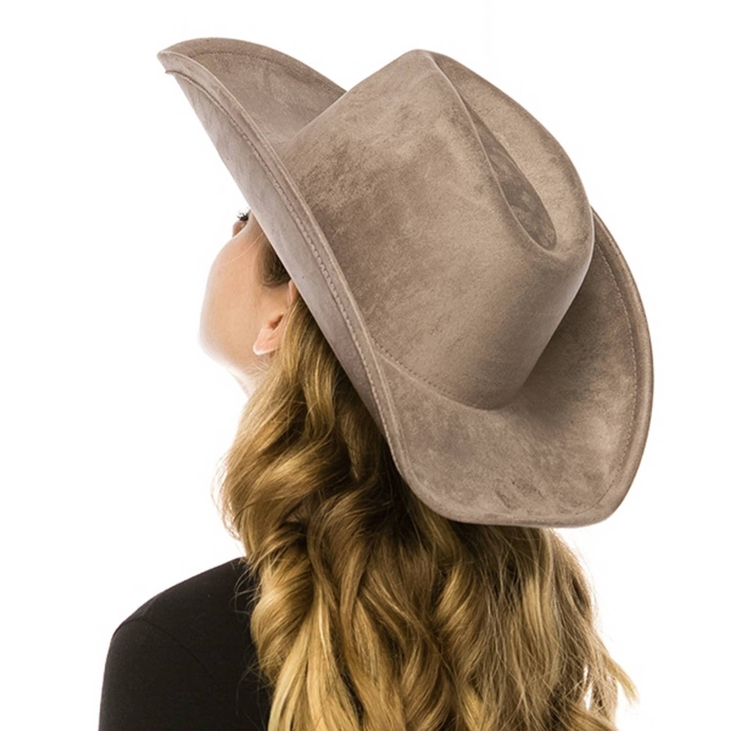 Bella Betty - Vente Chapeau de cowboy – femme - CHAPEAU DE COWBOY EN DAIM VÉGÉTALIEN14
