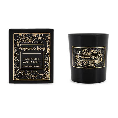 Veremundo Home - Wholesale Jar/Filled Candle - Paris Scented Candle V10- Black Design0