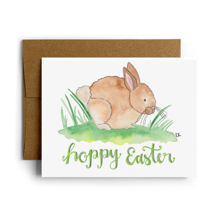 Hoppy Easter Card for wholesale by Eileen Graphics