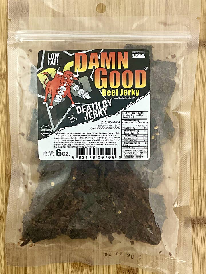 6 oz Death By Jerky Beef Jerky for wholesale by Damn Good Beef Jerky