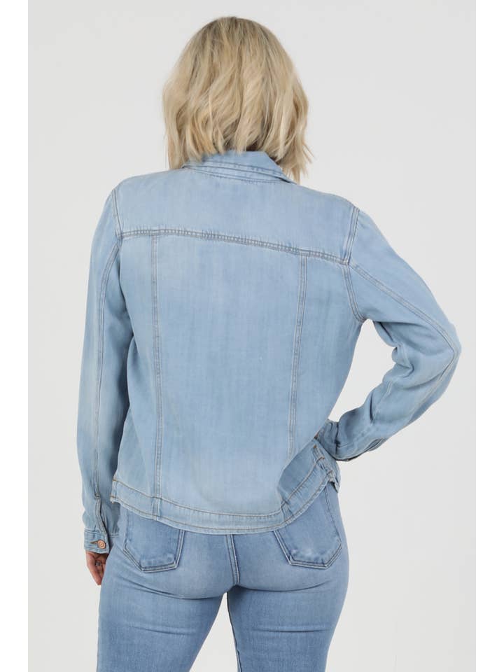 Nostalgia – Engroshandel Denimjakke - Dame – NJ919-ASIS TENCEL DENIM JAKKE14