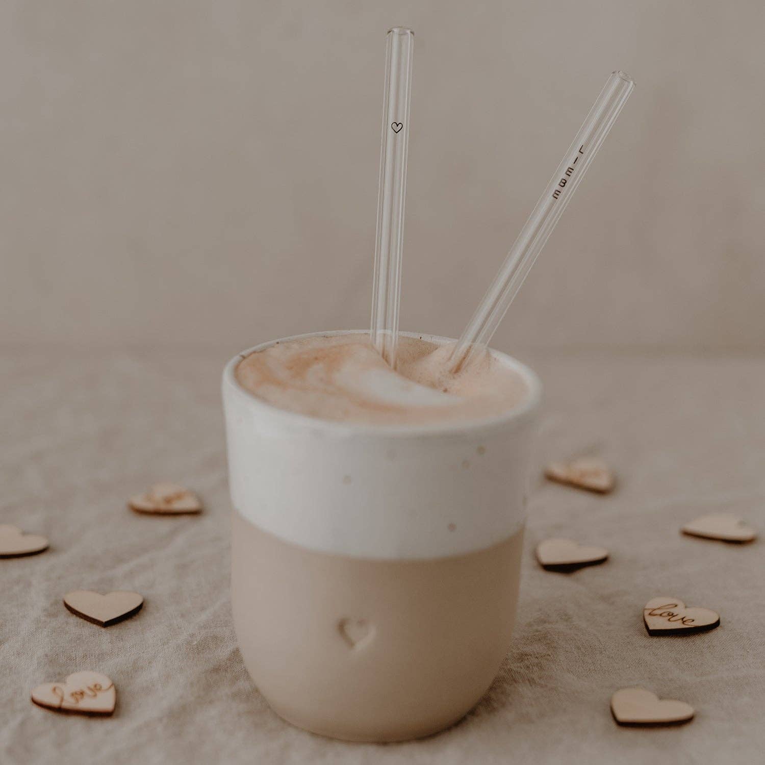 Eulenschnitt - Vente Paille - Paquet de 4 pailles en verre LeBeliebelache 20 cm, noires2