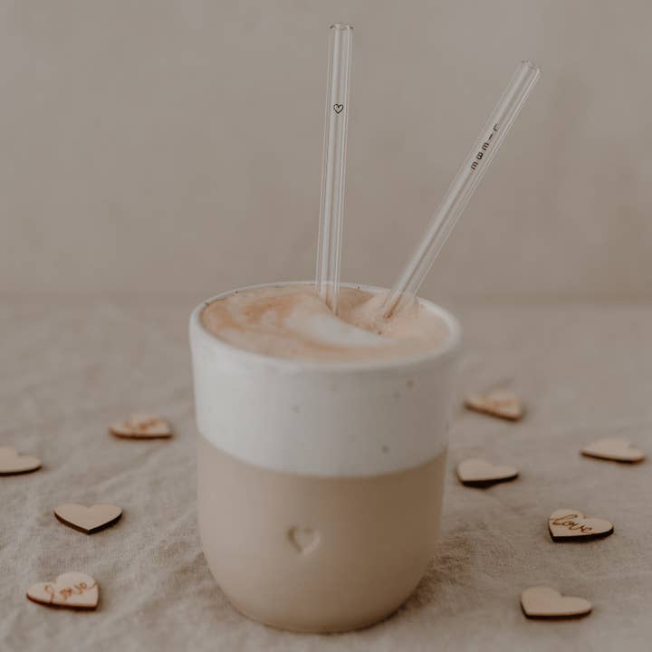 Eulenschnitt - Wholesale Drinking Straw - LeBeliebelache glass straws 20cm, set of 4 (VE = 10 sets)2