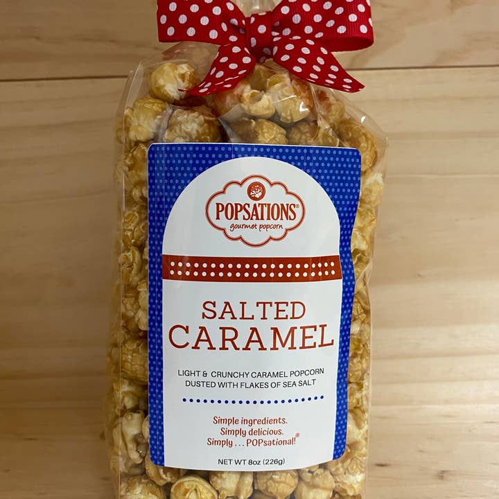Popsations Popcorn Company - Wholesale Popcorn - Popsations gourmet popcorn 8oz Ribbon Bag