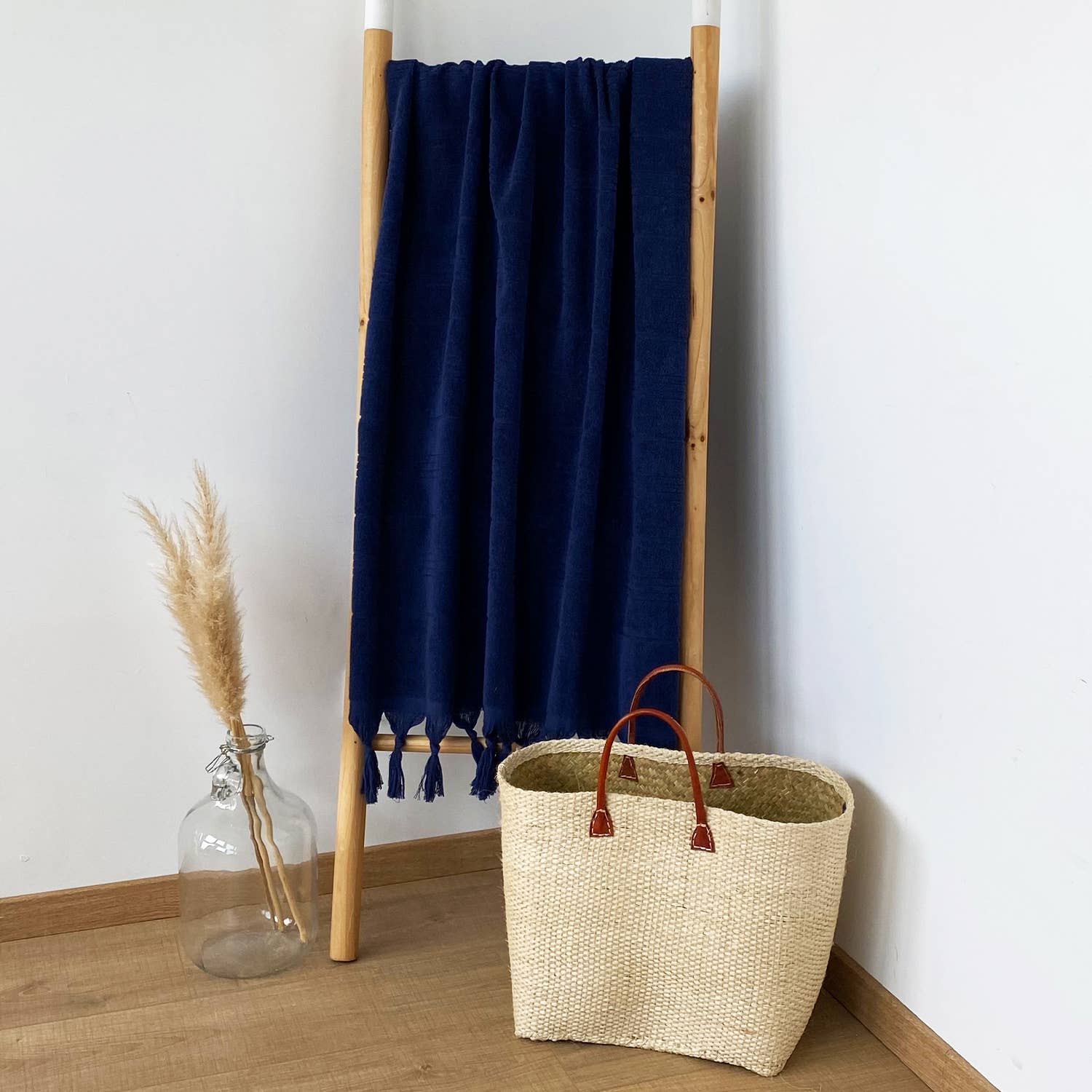 Le comptoir de la plage - Vente Serviettes de bain - Fouta coton éponge bouclette unie HAMMAM 100% coton5