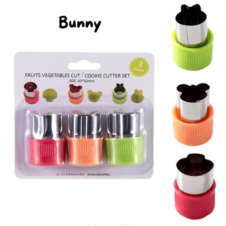 Mum Made Yum - Wholesale Kitchen Tool/Gadget - Fruit & Veggie Cutters - 3 Piece Set2