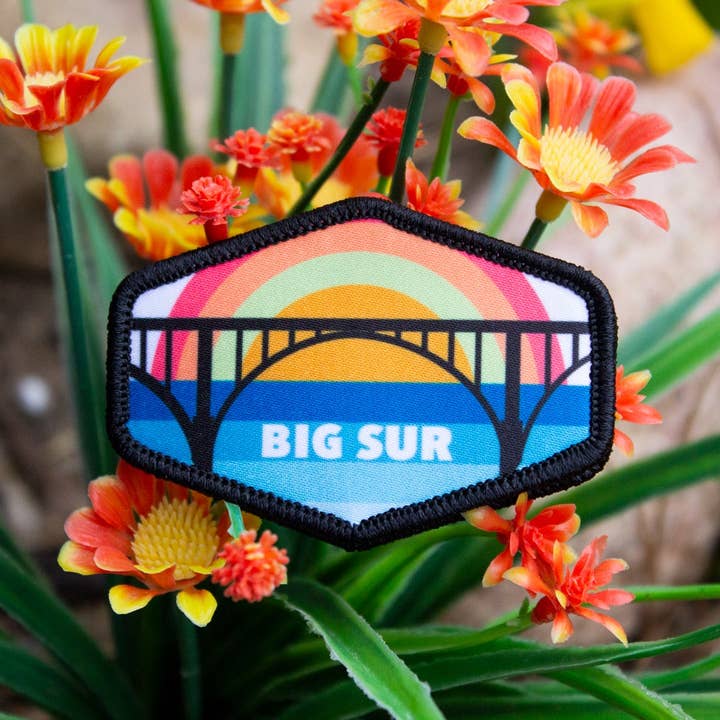 Human Nature Designs - Wholesale Patch - Big Sur Patch / California Patch - Velcro, 2.5" x 1.5"