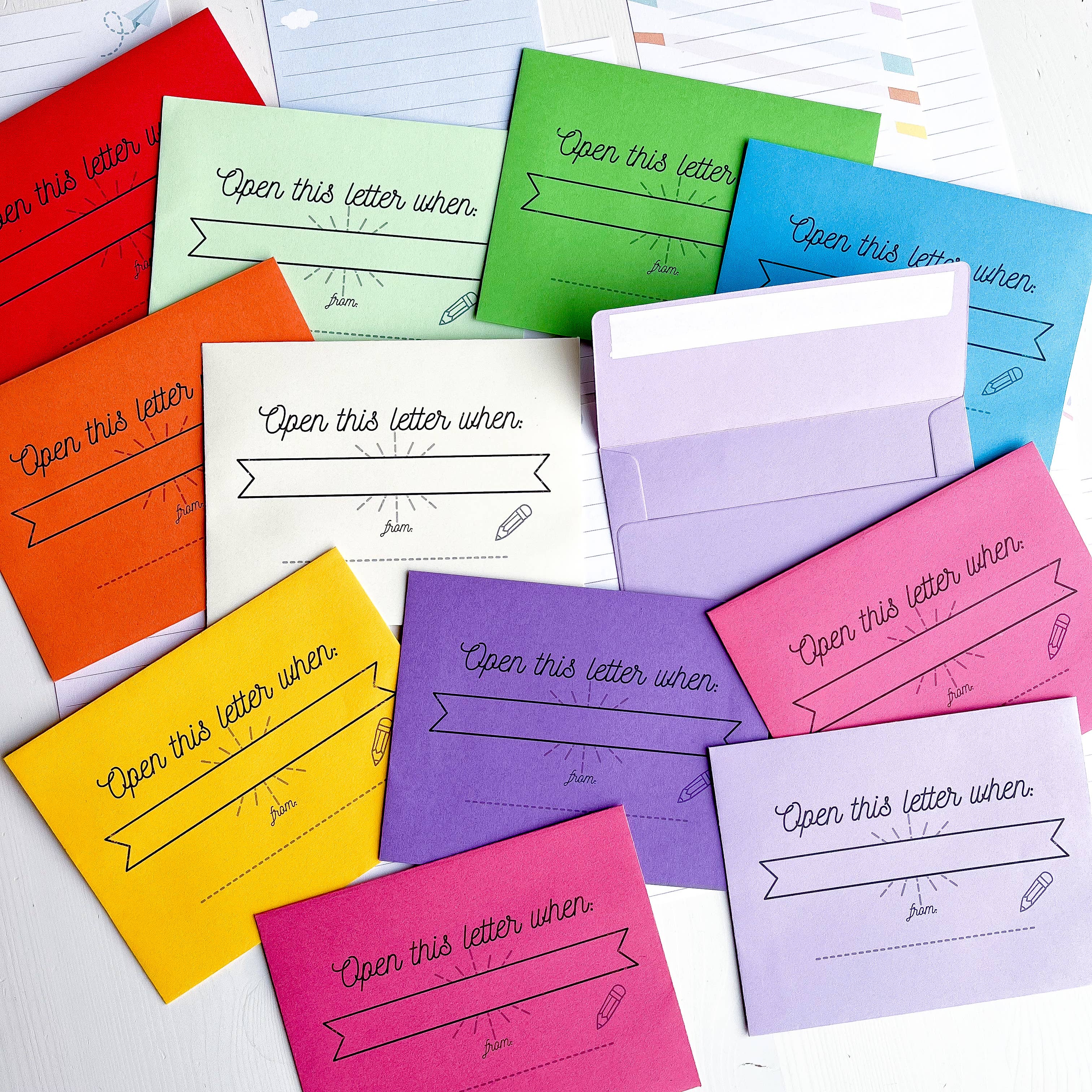 The Paxton Press – wholesale Kontorsmateriel/Notecard Set – "Brevskrivningskit 'Öppna Detta När'"5