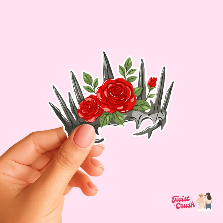 Krone med rose for engroshandel hos Twistandcrush