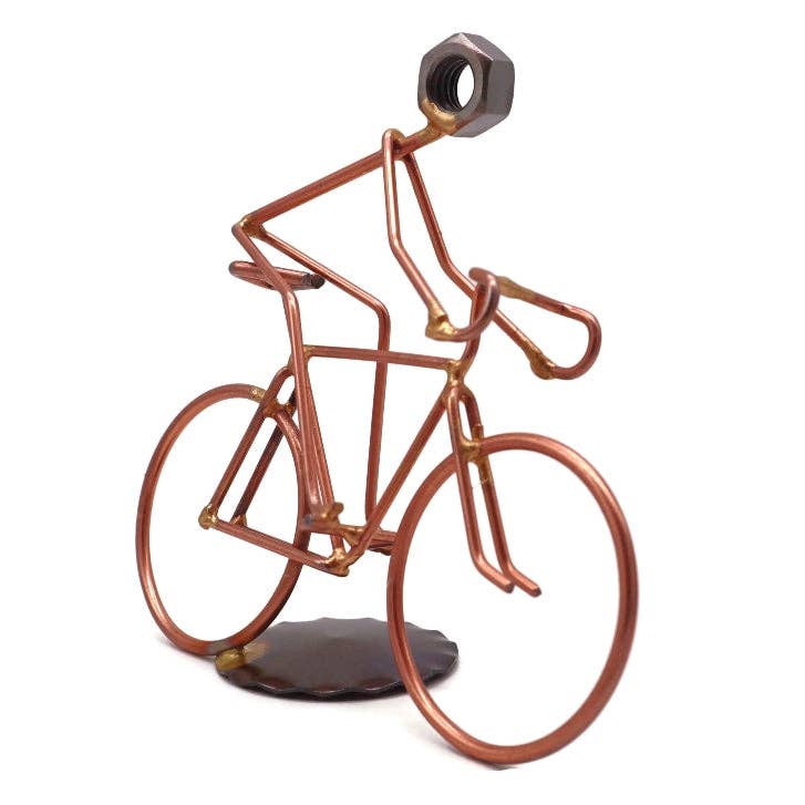 Rock Creek Metal Craft - Wholesale Decorative Tabletop Object - Ten Speed Bicycle Rider (Road Bike Rider)3