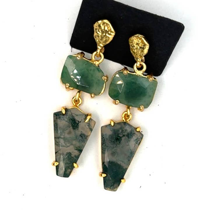 Brincos de Declaração Mariam por atacado de GemAddicted