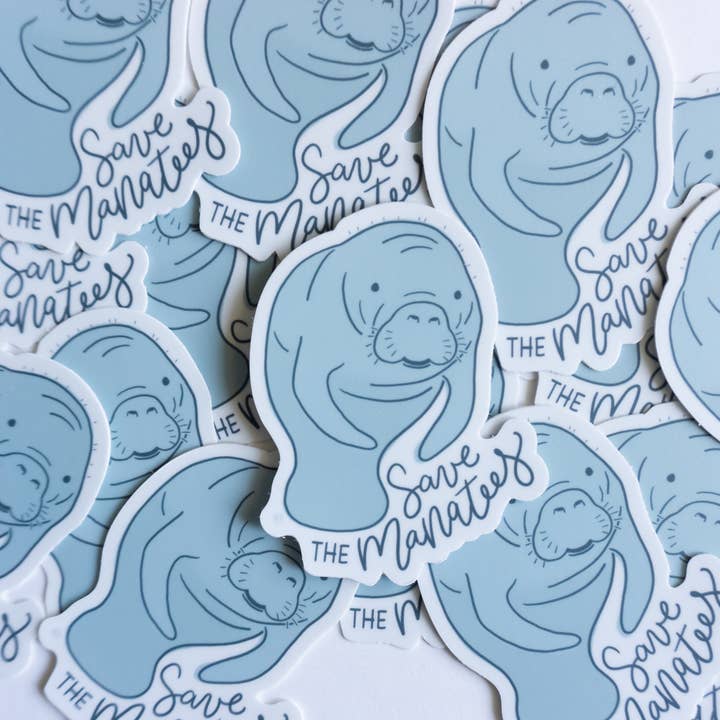 traveldashery - Wholesale Sticker - save the manatees sticker1